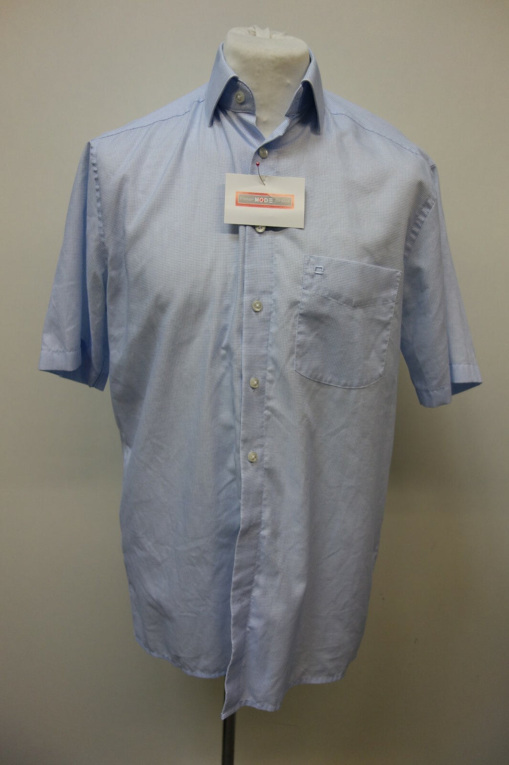 EK0725 Herren Hemd von Olymp Luxor, hellblau, kariert, 400