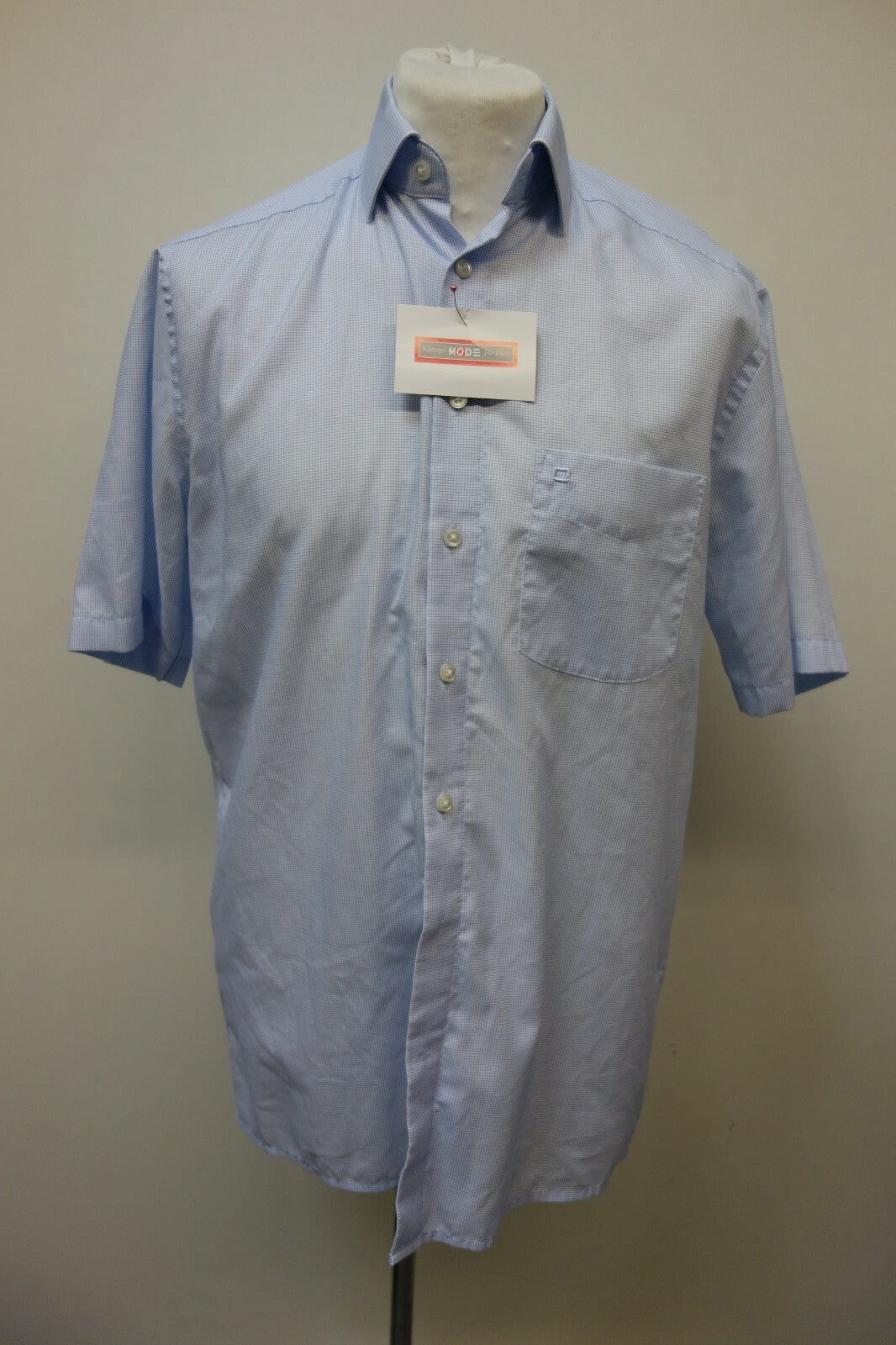 EK0725 Herren Hemd von Olymp Luxor, hellblau, kariert, 400