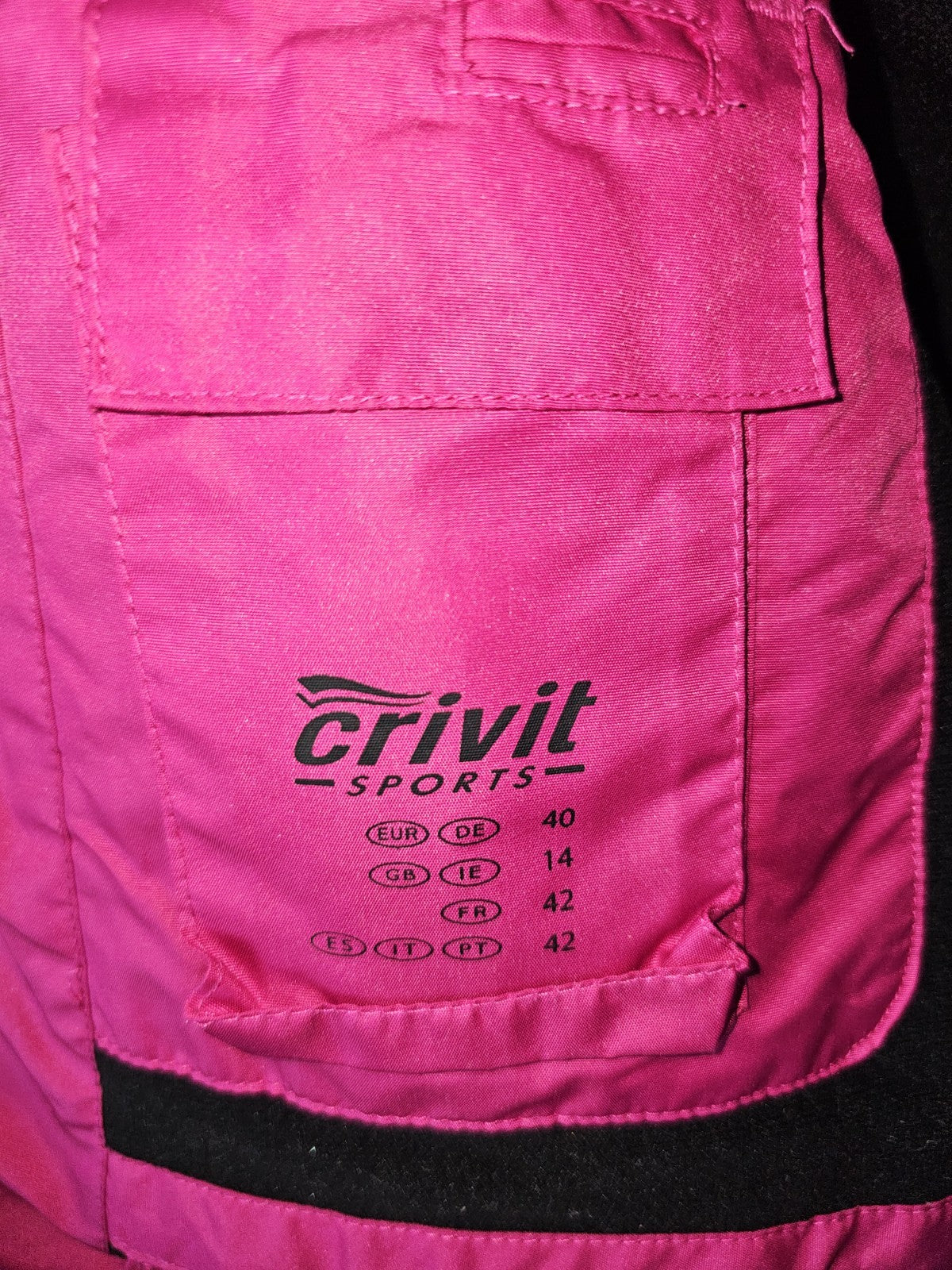 EK8163 Damen Jacke von Crivit, pink, Gr. 407