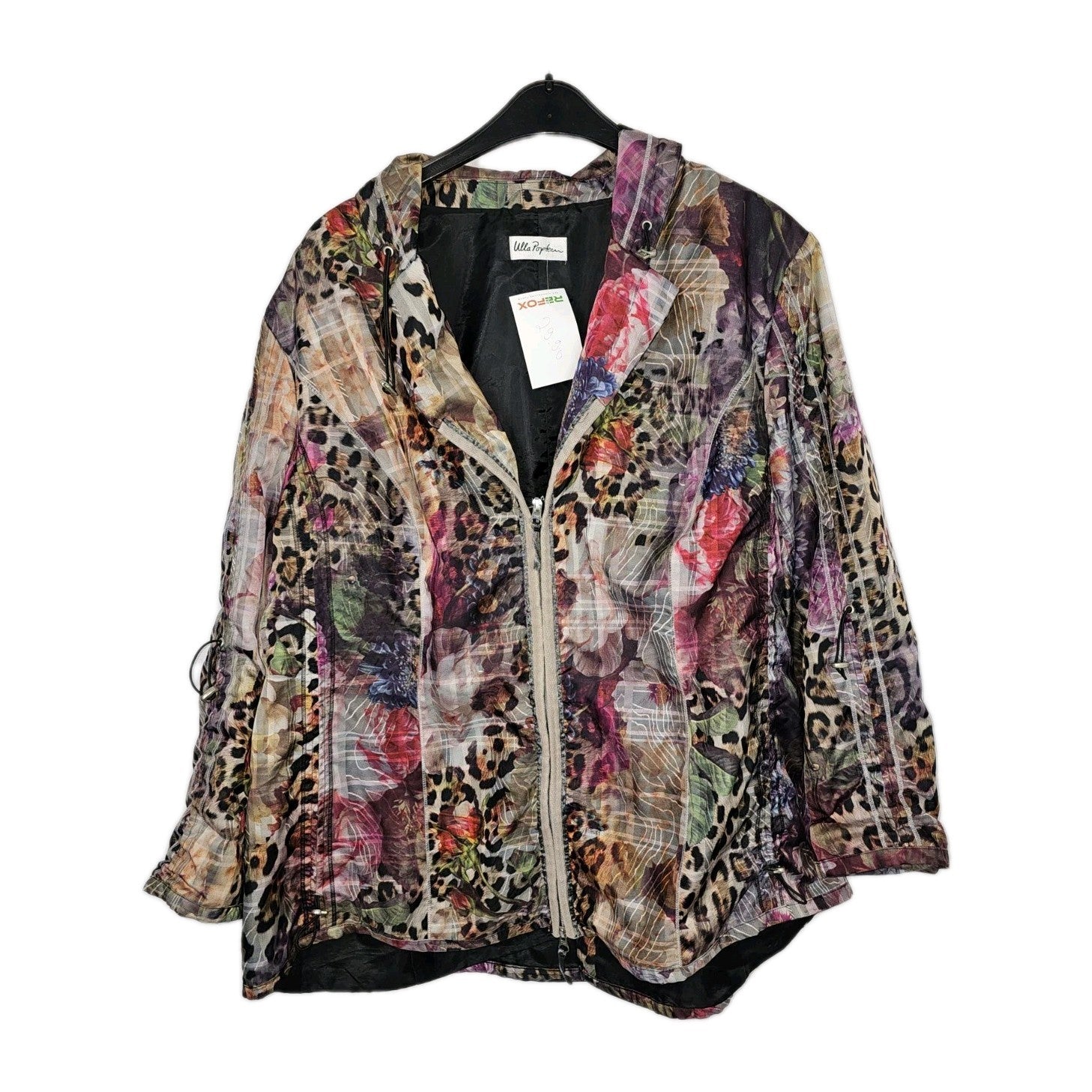 EK11037 Damen Jacke von Ulla Popken, Mehrfarbig, Gr. 520