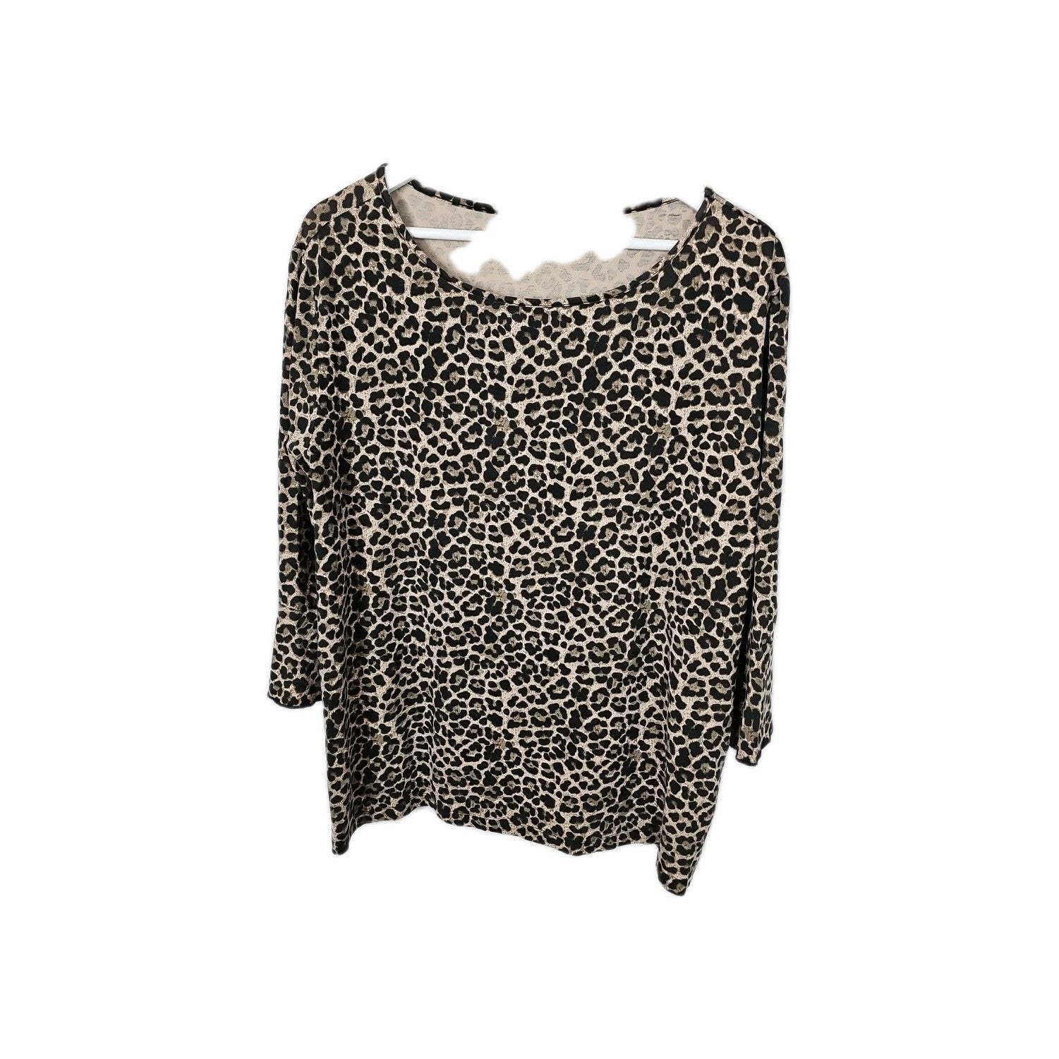EK7303 Damen Bluse, Gr.L, Leoparden Muster0