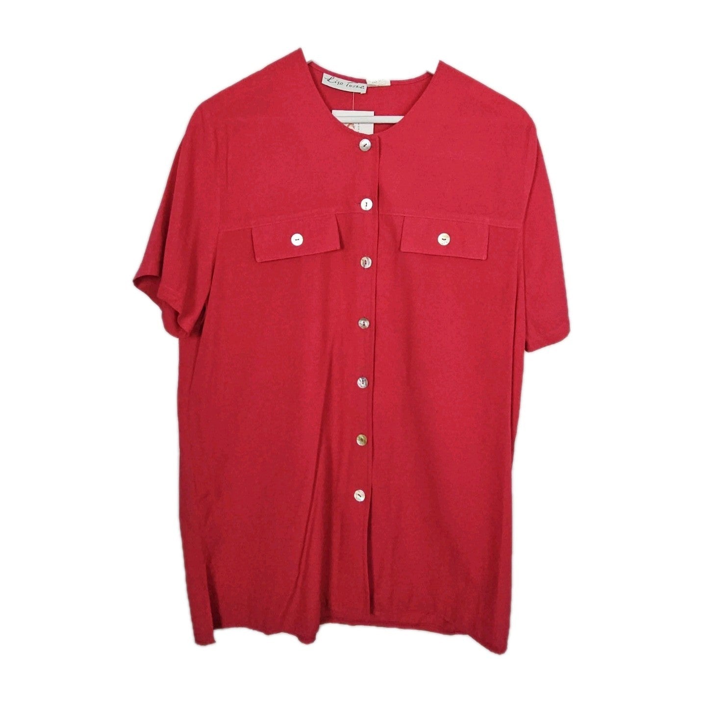 EK9531 Damen Bluse von Lisa Tossa, Pink, Gr. Ca XL0