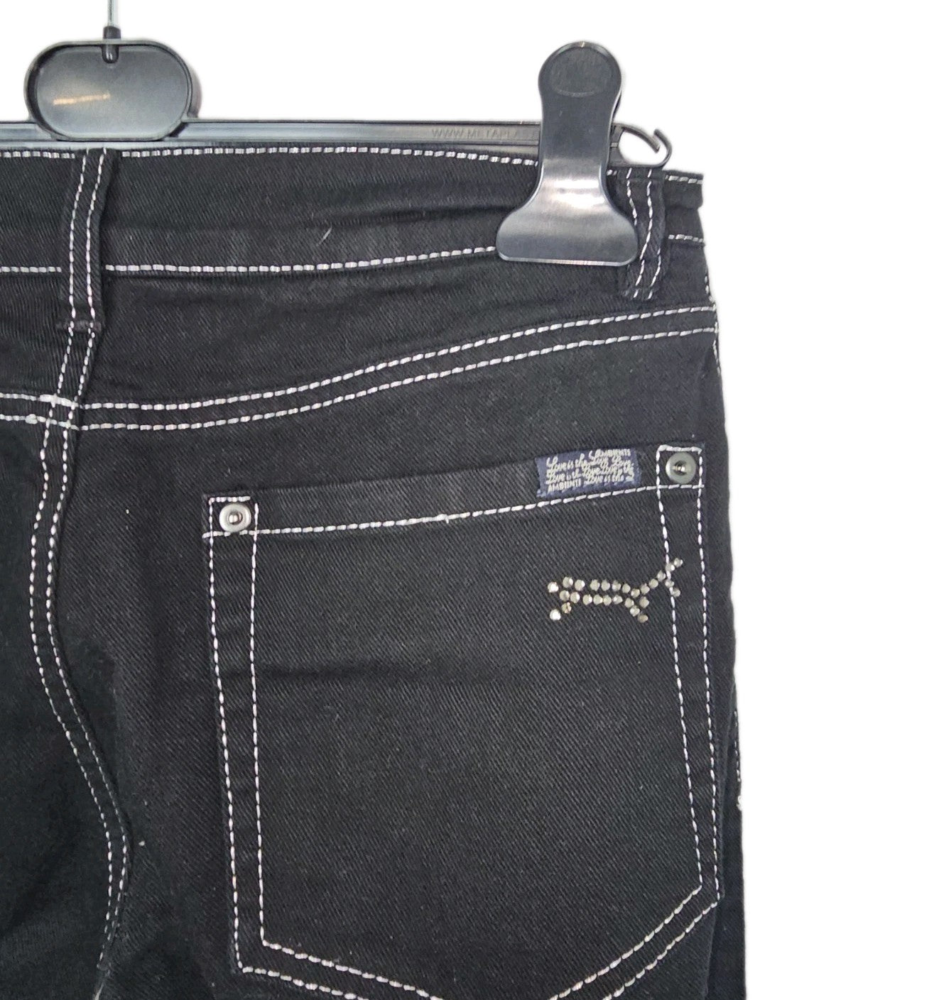 EK8819 Damen Jeans von Ambiente, schwarz, Gr.365