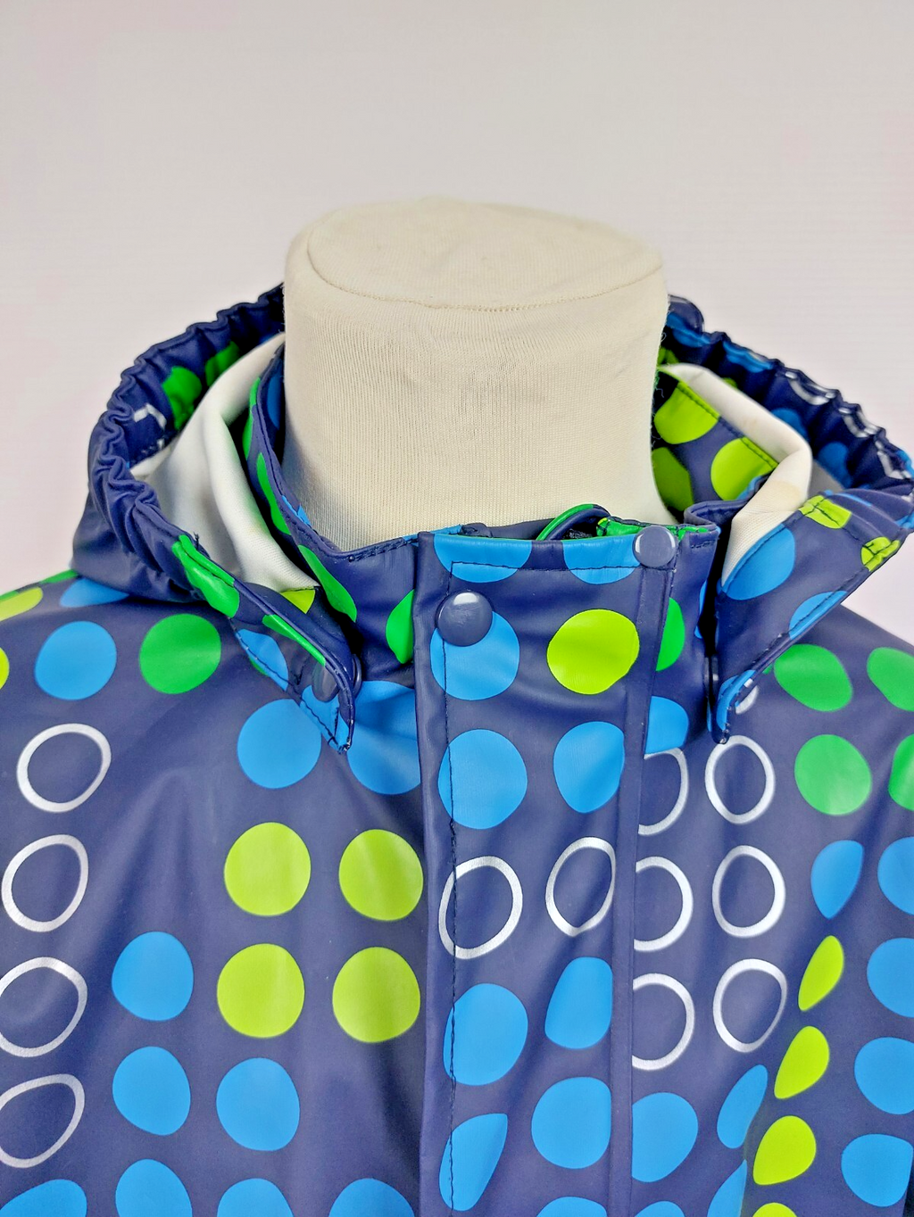 EK4581 Kinder Matschjacke von Lego Wear, blau. gepunktet, Gr. 1221
