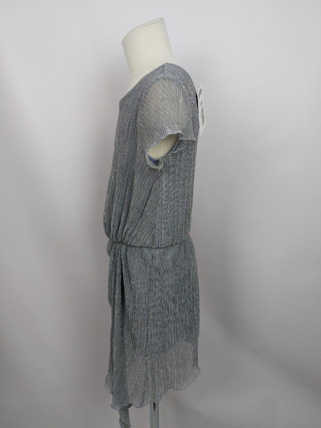 EK4362 Mädchen Kleid von Sisley, grau-Silber, Gr.135/140 nach Größentabelle3