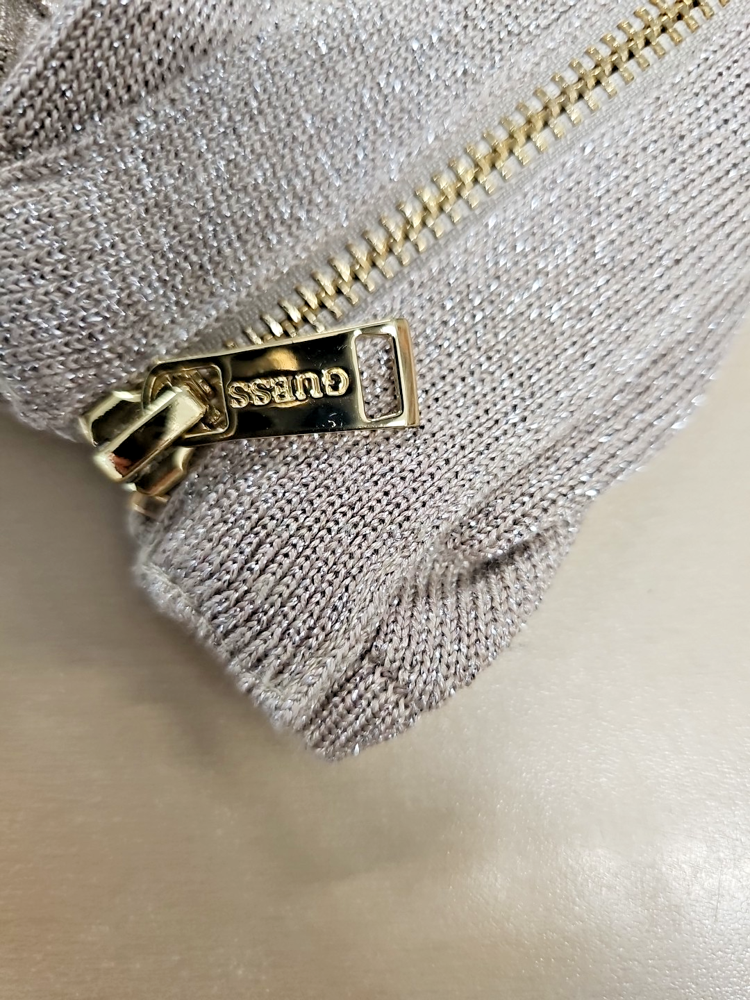 EK 7662 Guess Oberteil Gold  Beige Gr M3