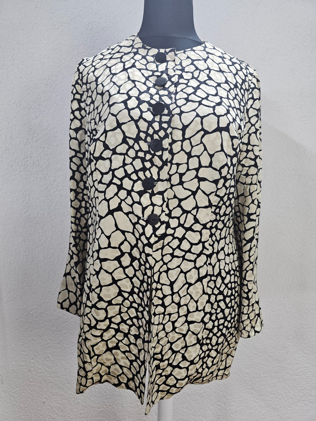 EK4907 Damen Blusenjacke von Fink, beige/schwarz, Gr. 480