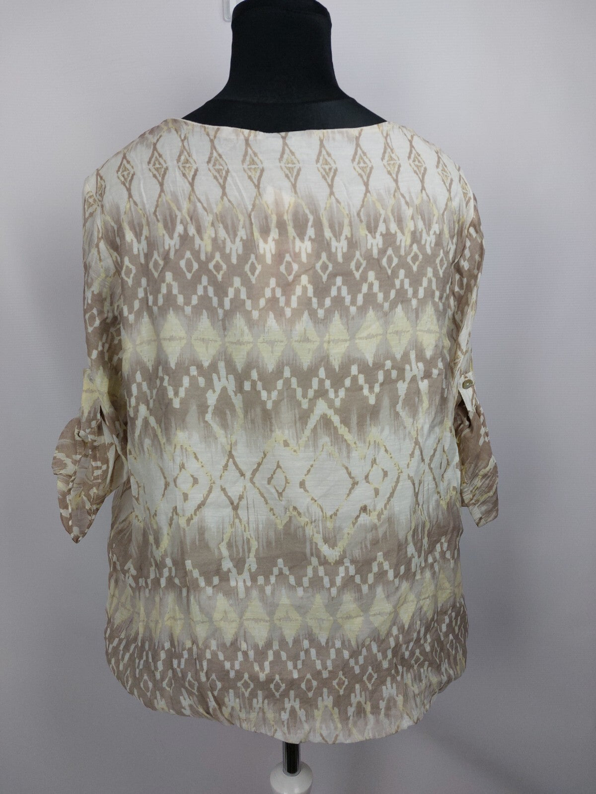 EK4678 Damen Bluse von Laura Torelli, beige, Gr. 484