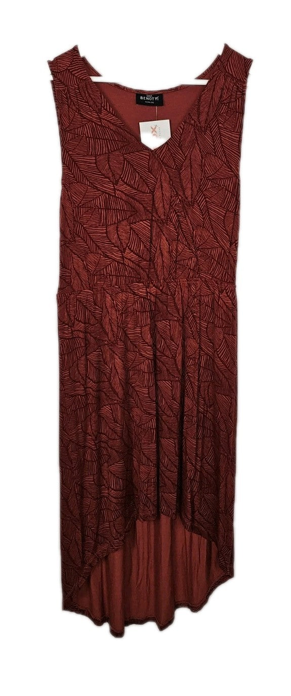 EK1970 Damen Kleid von Gina Benotti, Weinrot, Gr. S0
