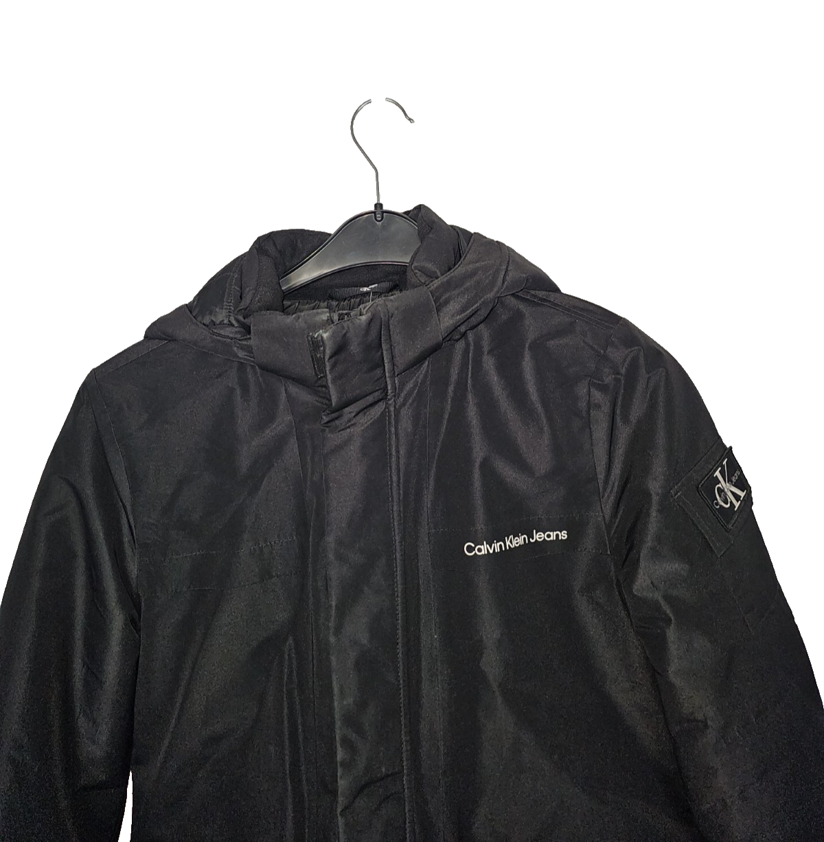 EK7154 Jungen  Jacke von Calvin Klein Jeans, Schwarz, Gr.141