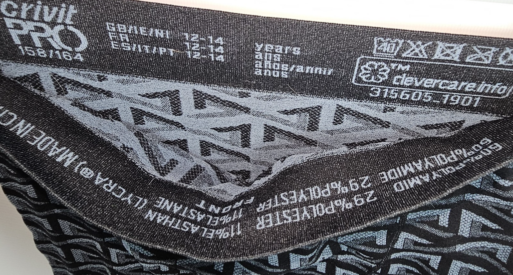 EB7608 Jungen Funktionsunterwäsche von Crivit Pro, schwarz, Gr.158/1647