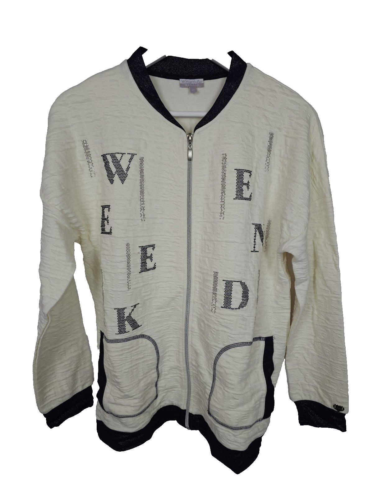 EK7237 Damen Jacke von Monaco blue, beige, Gr.360