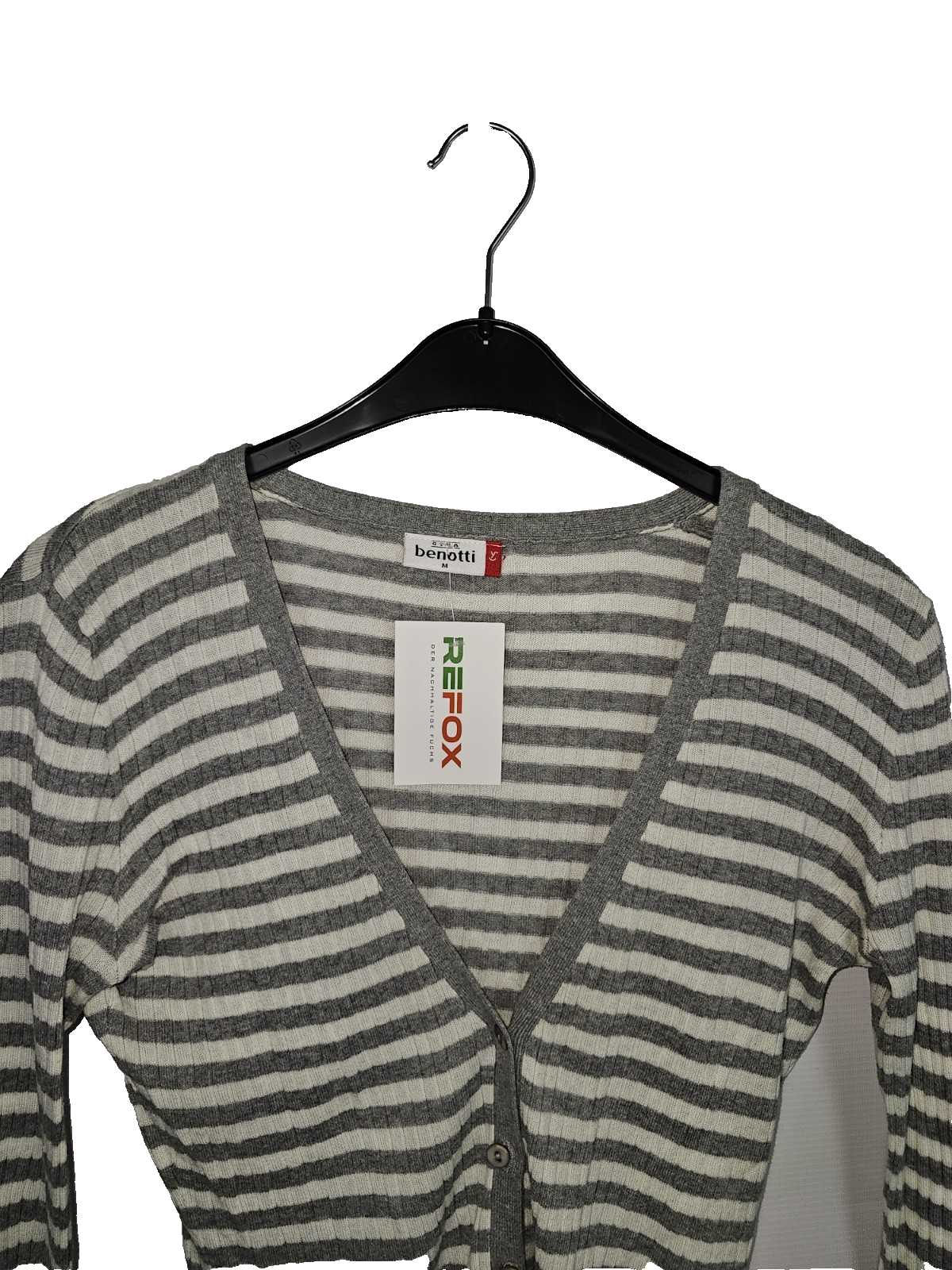 EK8190 Damen Strickjacke von Benotti, Grau, Gr. M1