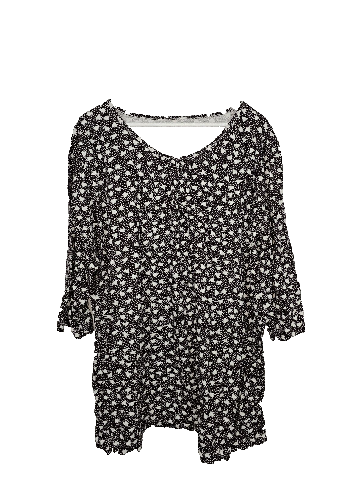 EK6828 Damen Shirt, schwarz, Gr.2XL0