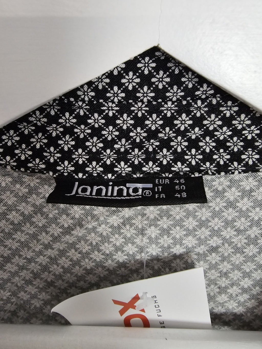 EK9253 Damen Bluse von Janina, Schwarz/Weiß, Gr. 462