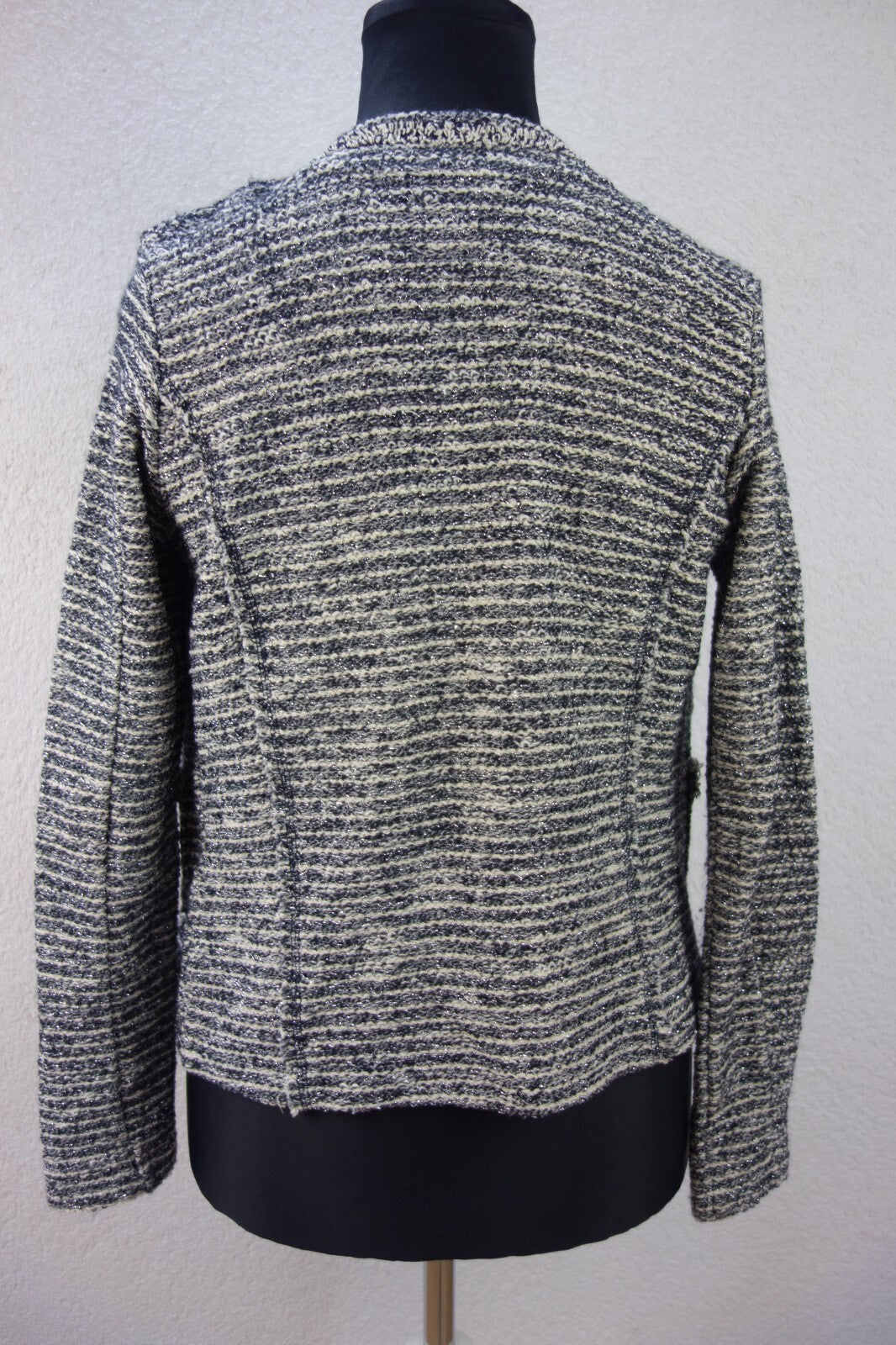 EK3624 Damen Strickjacke von Cartoon, schwarz/weiß3