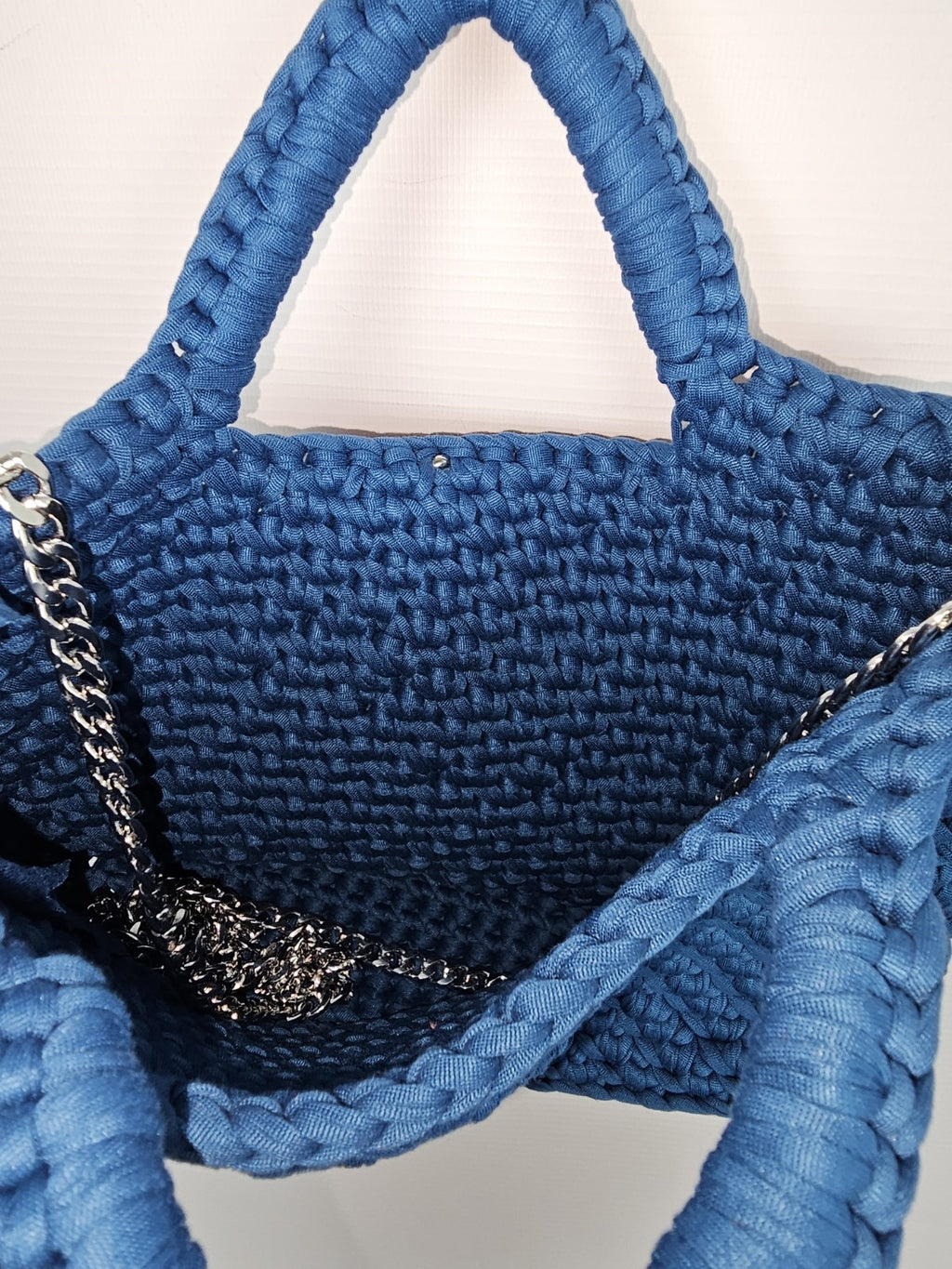 EK7846 Damen Handtasche Selbstgemacht, Blau/türkis6