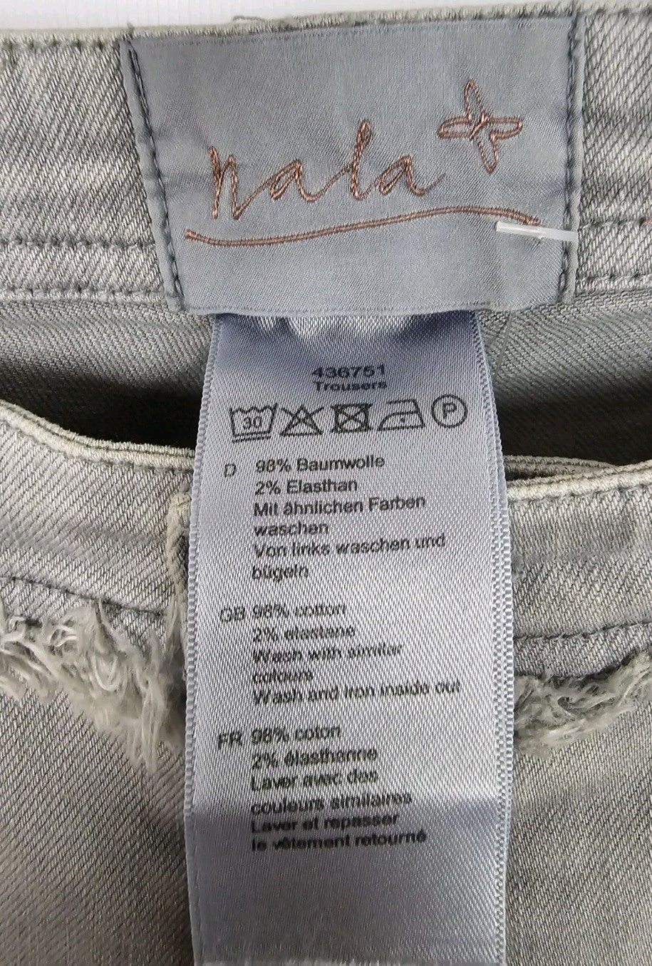 EK9747 Damen Jeans von Nala, Grau, Gr. 343