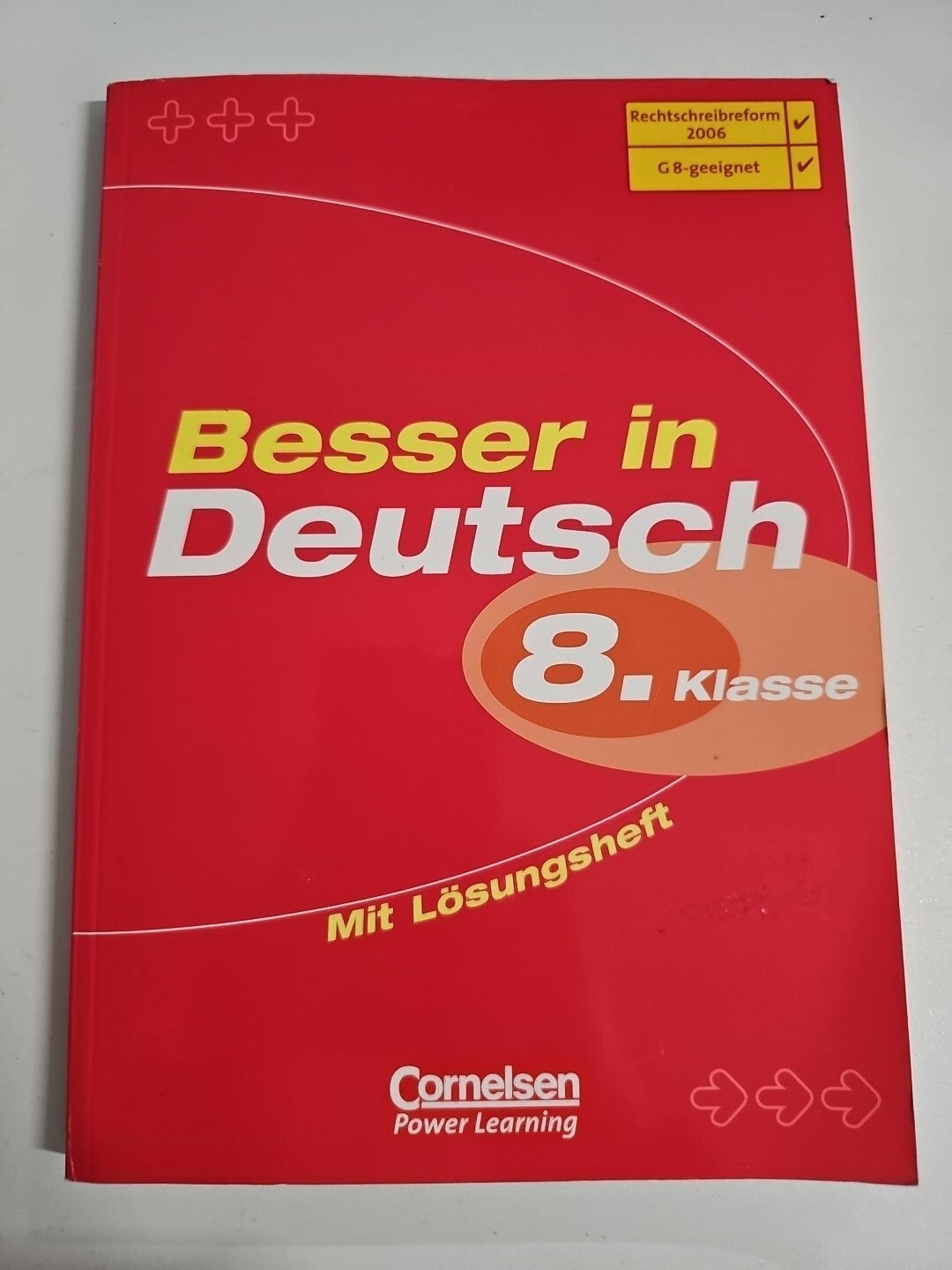EB61 Besser in Deutsch Klasse 8. Schuljahr - Übungsbuch mit separatem Lösungen0