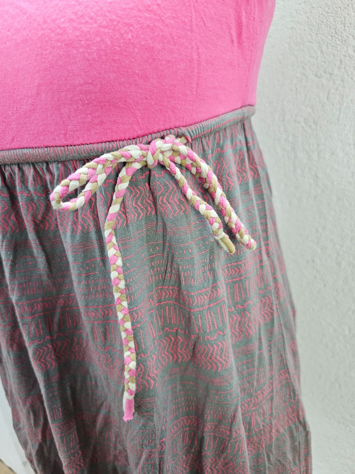 EK4705 Damenkleid von ragwear, Grau-Pink, Gr.:L1