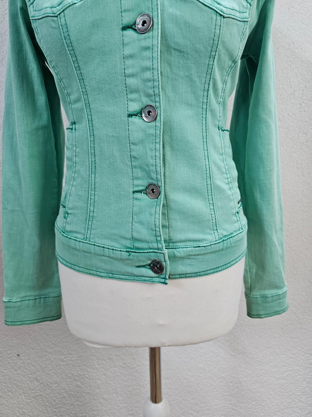 EK2891 Damen Jeansjacke von Street One, grün, Gr. 342