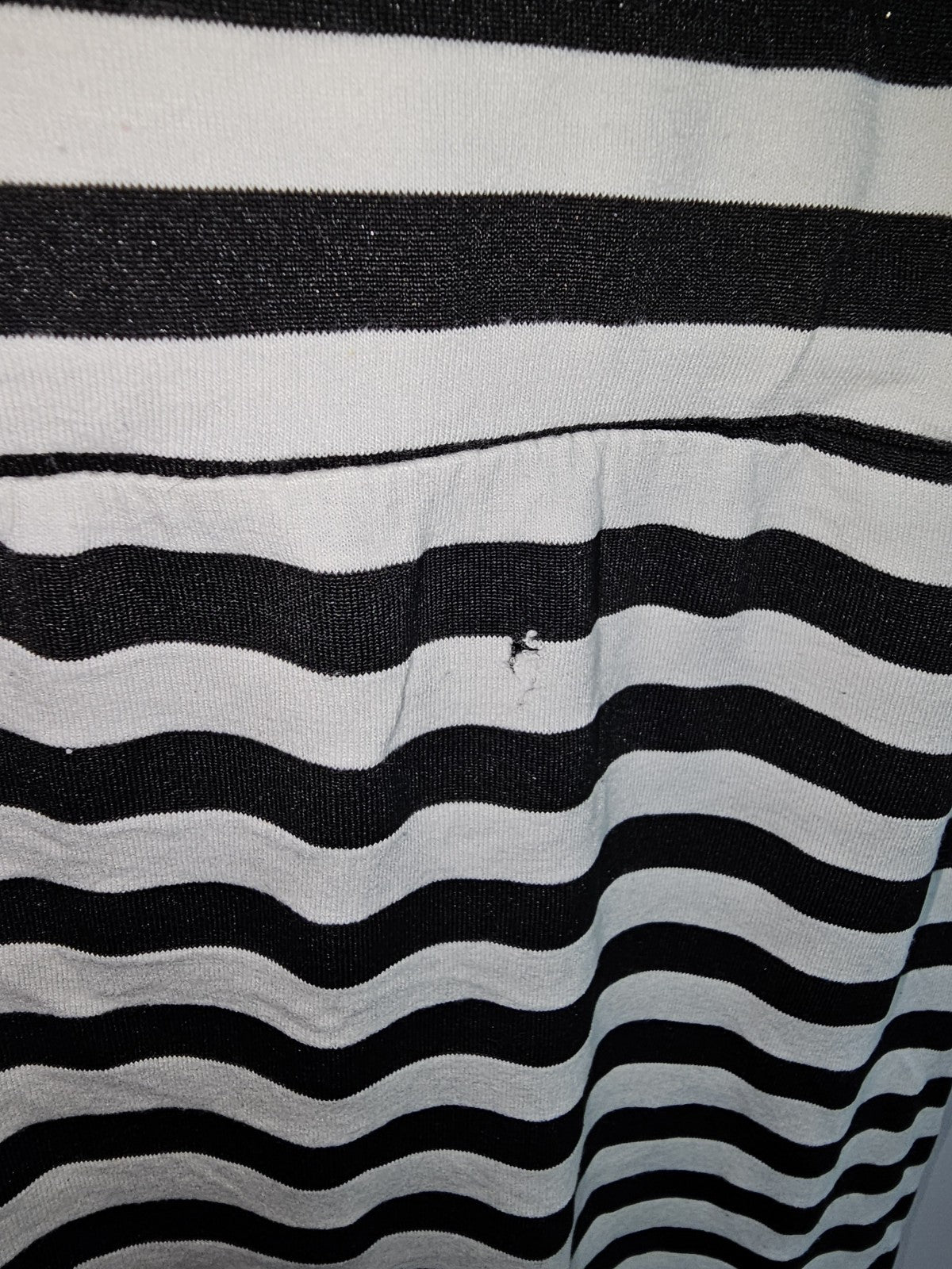 EK7982 Mädchen Kleid von Polo Ralph Lauren, schwarz weiß Gestreift, Gr.1405