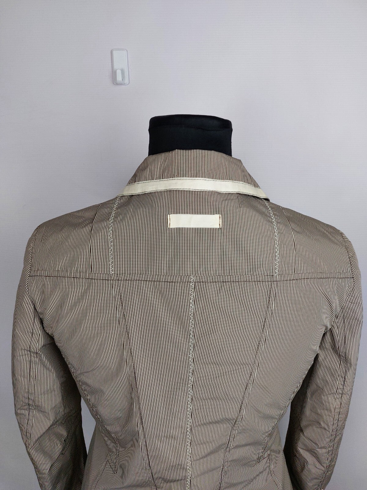 EK4892 Damen Jacke von Isabel, beige/braun kariert, Gr. 406