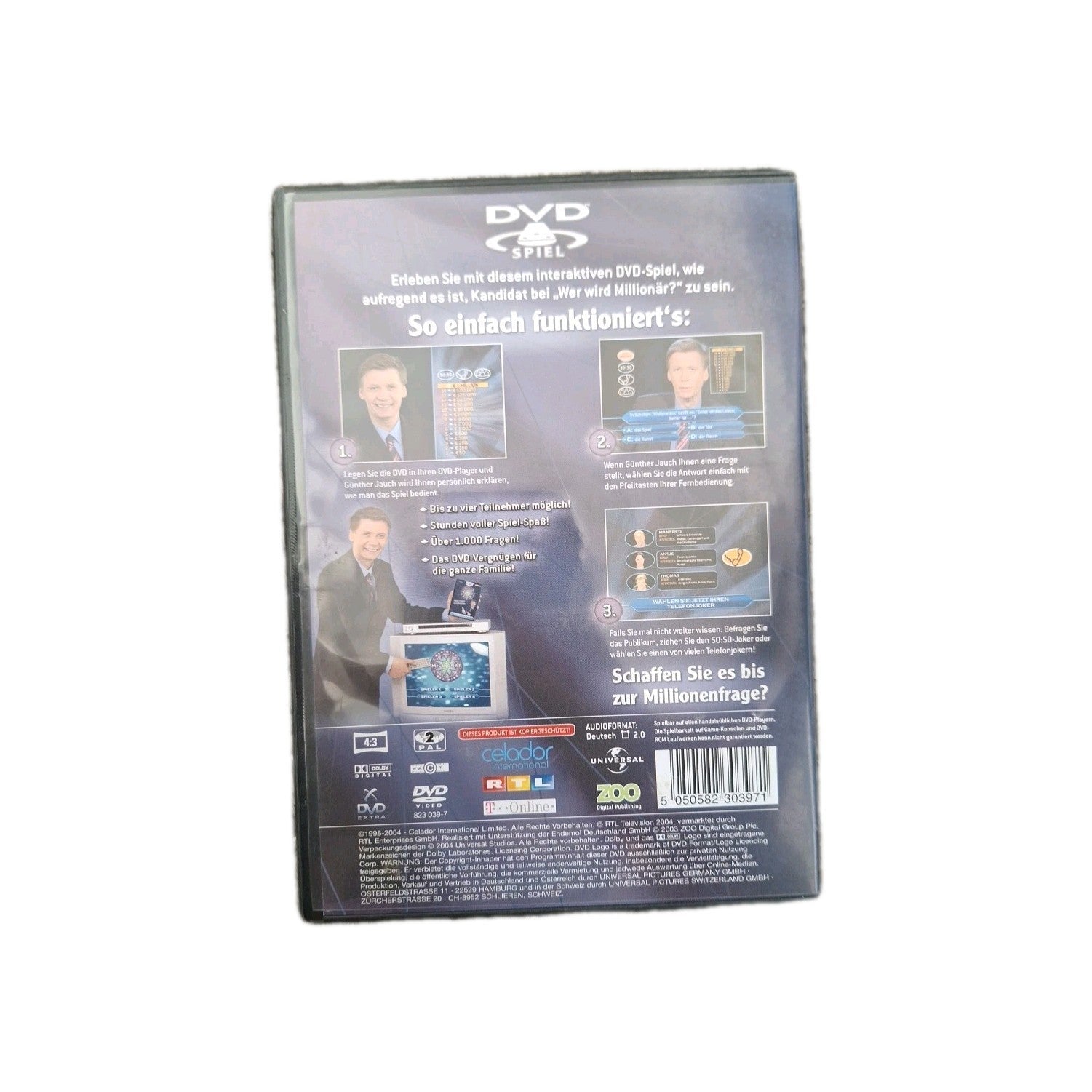 EB3637 DVD Spiel Wer Wird Millionär RTL1