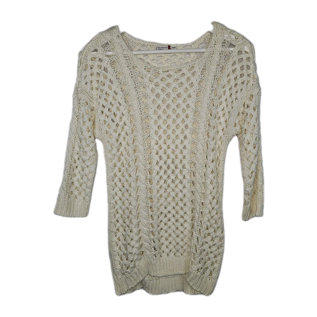 EK10863 Damen Pullover von NKD, Cremeweiß, Gr.S/M0