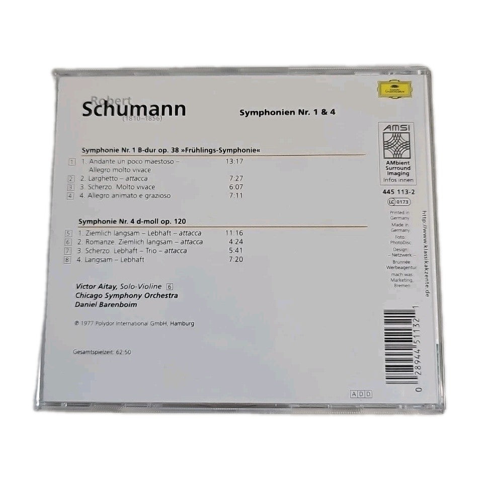 EB4054 Eloquence - Schumann (Sinfonien) von Daniel Barenboim, CD 1