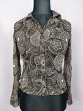 EK4829 Damen Bluse von Street One, braun/weiß, Gr. 360