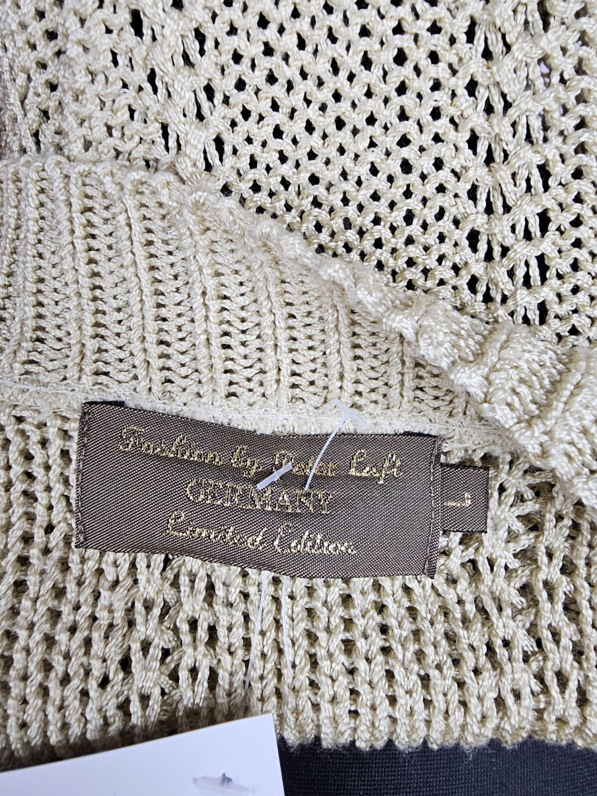 EK5479 Damen Strickjacke von Peter Luft, beigegold, Gr. L5
