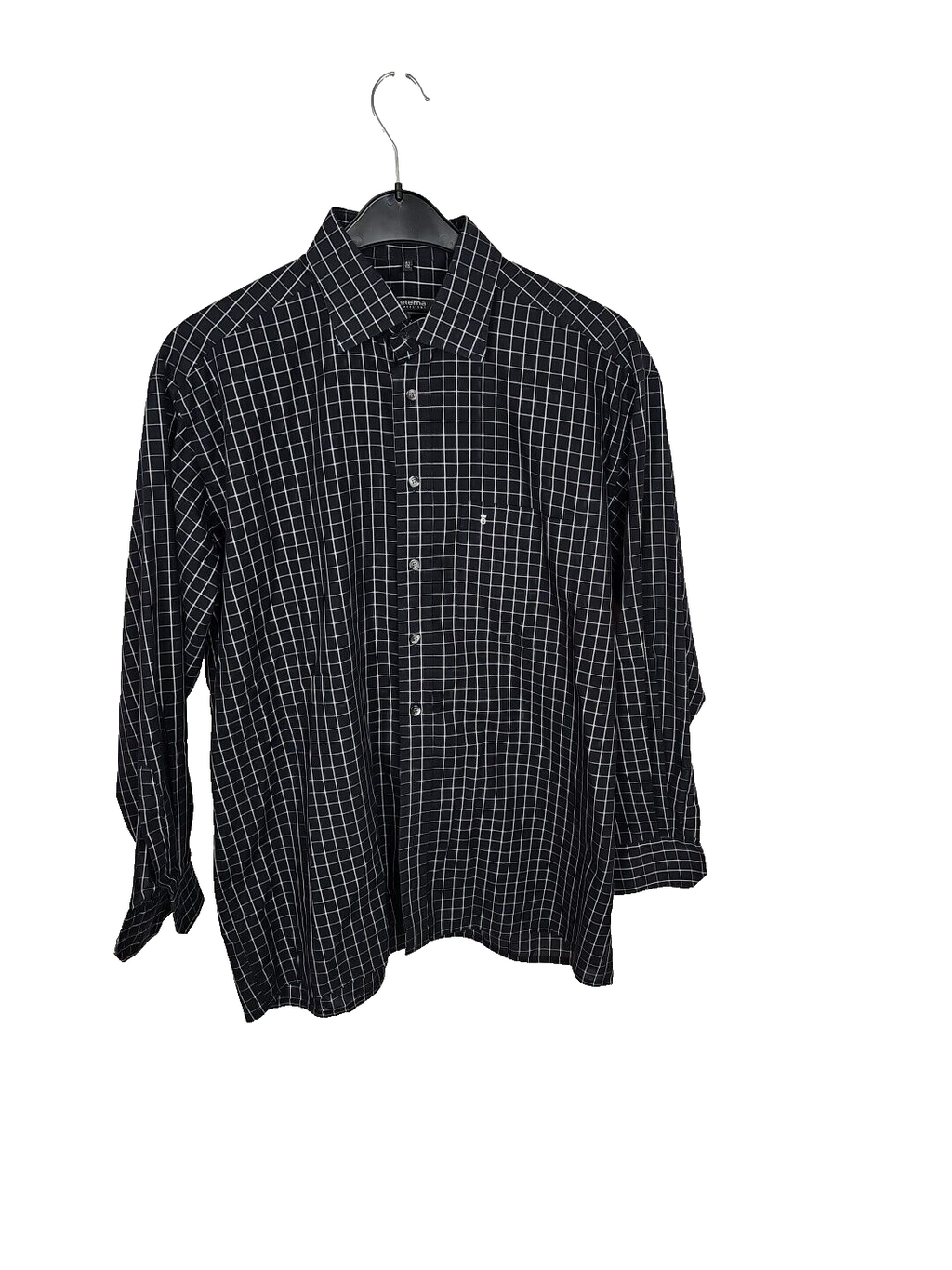 EK 500 Herren Hemd Langarm Eterna Excelent Gr 41 Schwarz1