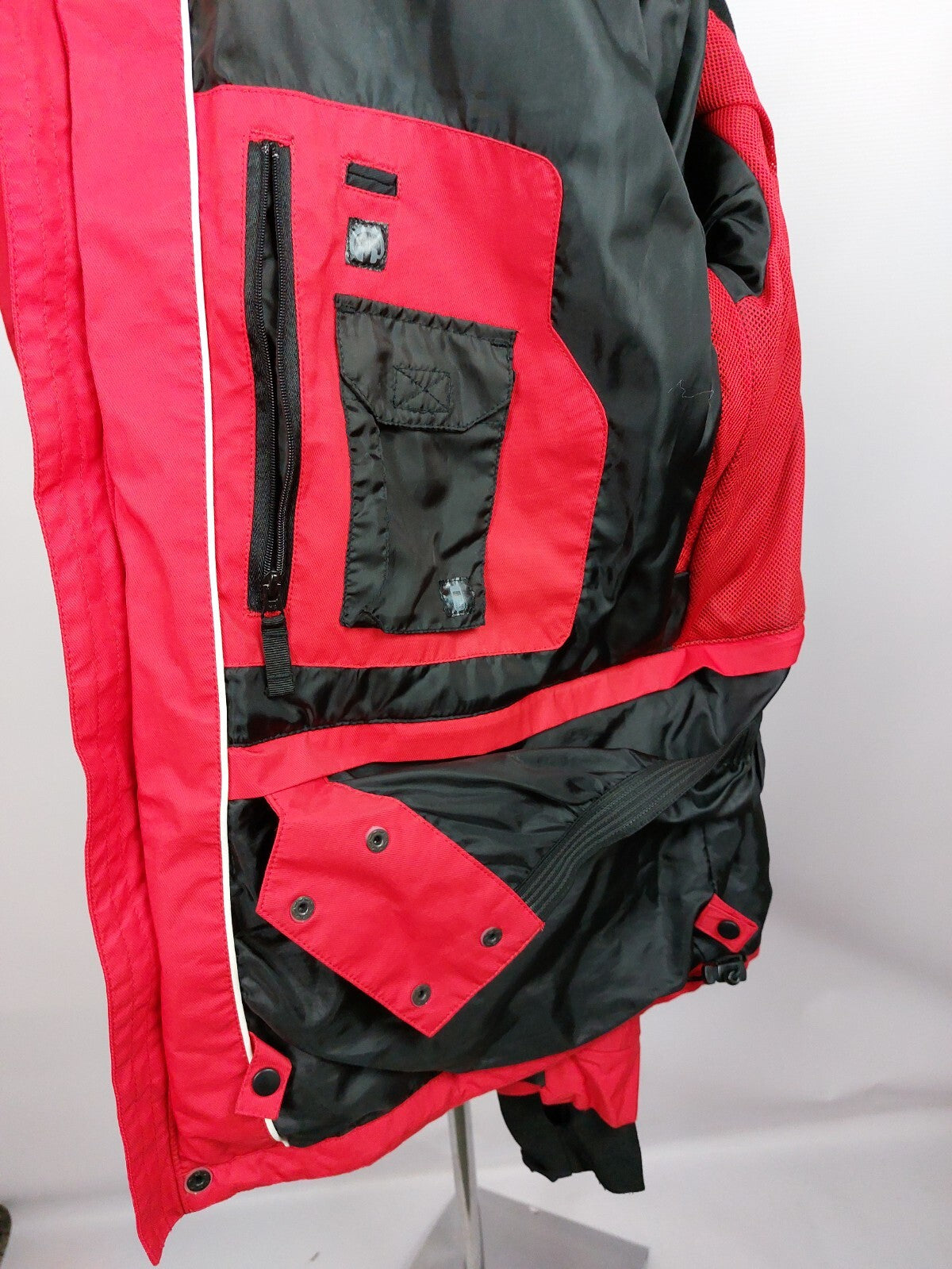 EK0451 Herren Winterjacke von Vipers, rot-schwarz, Gr.XL10