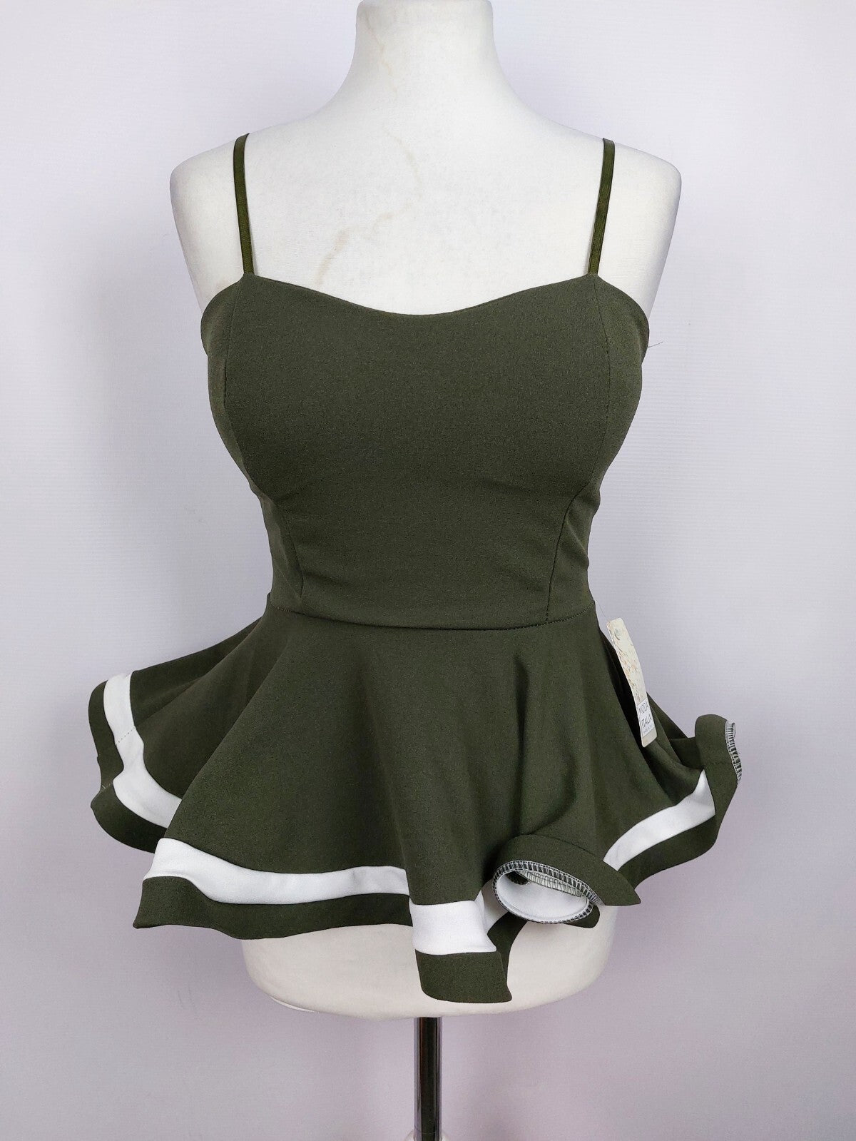 EK3409 Damen Top von Moda Italia, oliv, Gr. 340