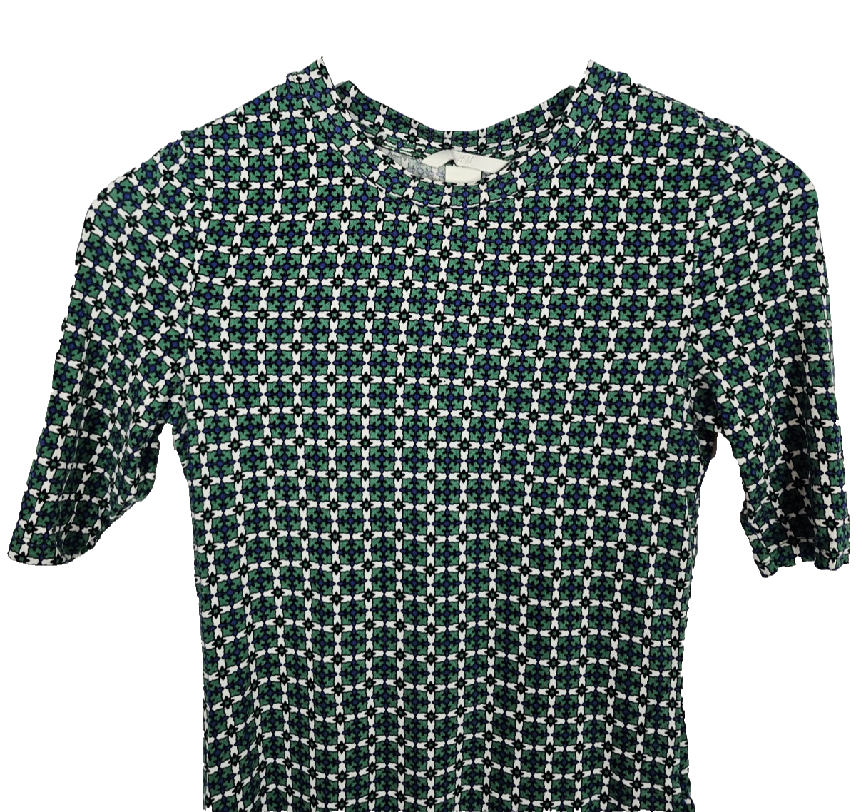 EK8384 Damen Tshirt von H&M, Grün, Gr. XS1
