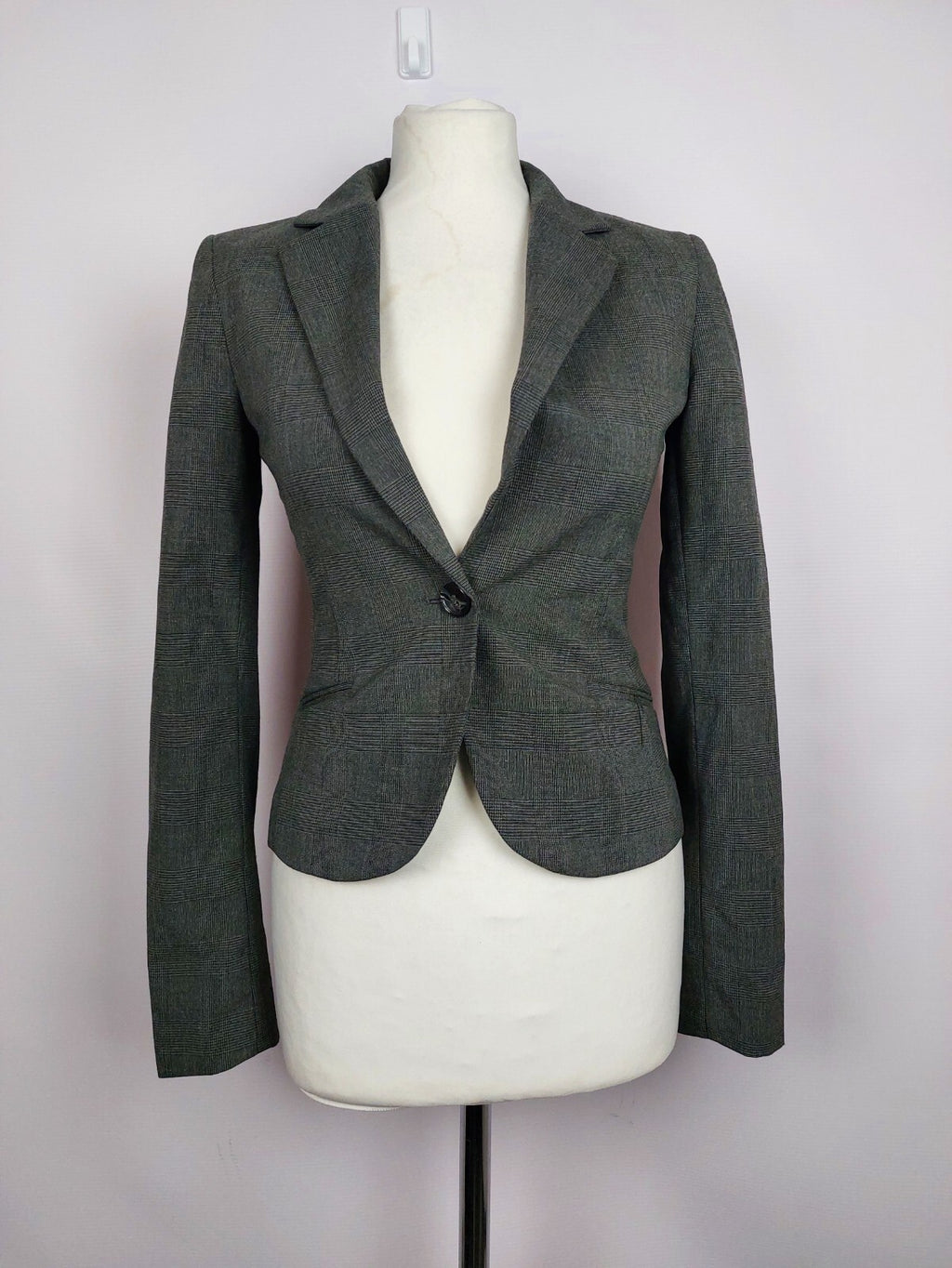 Ek4450 Damen Zweiteiler von H&M, grau, Gr. Blazer34 / Hose361