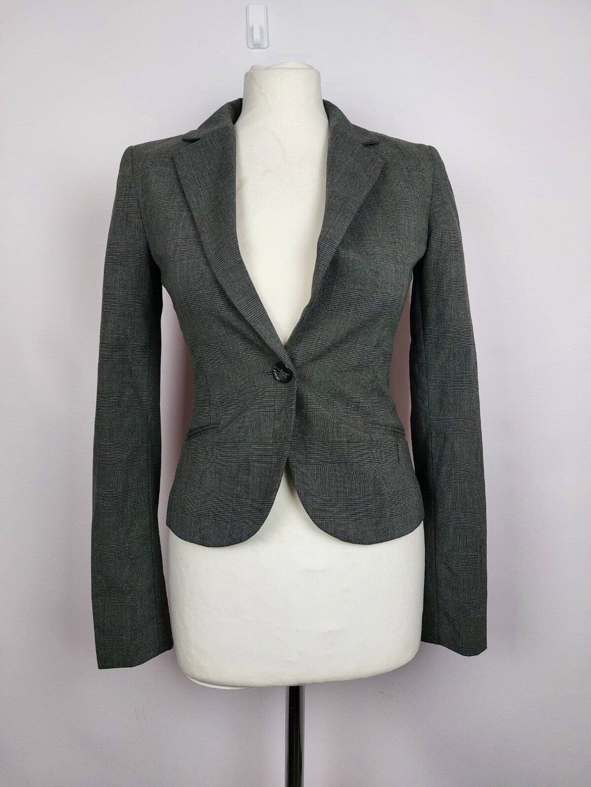 Ek4450 Damen Zweiteiler von H&M, grau, Gr. Blazer34 / Hose361