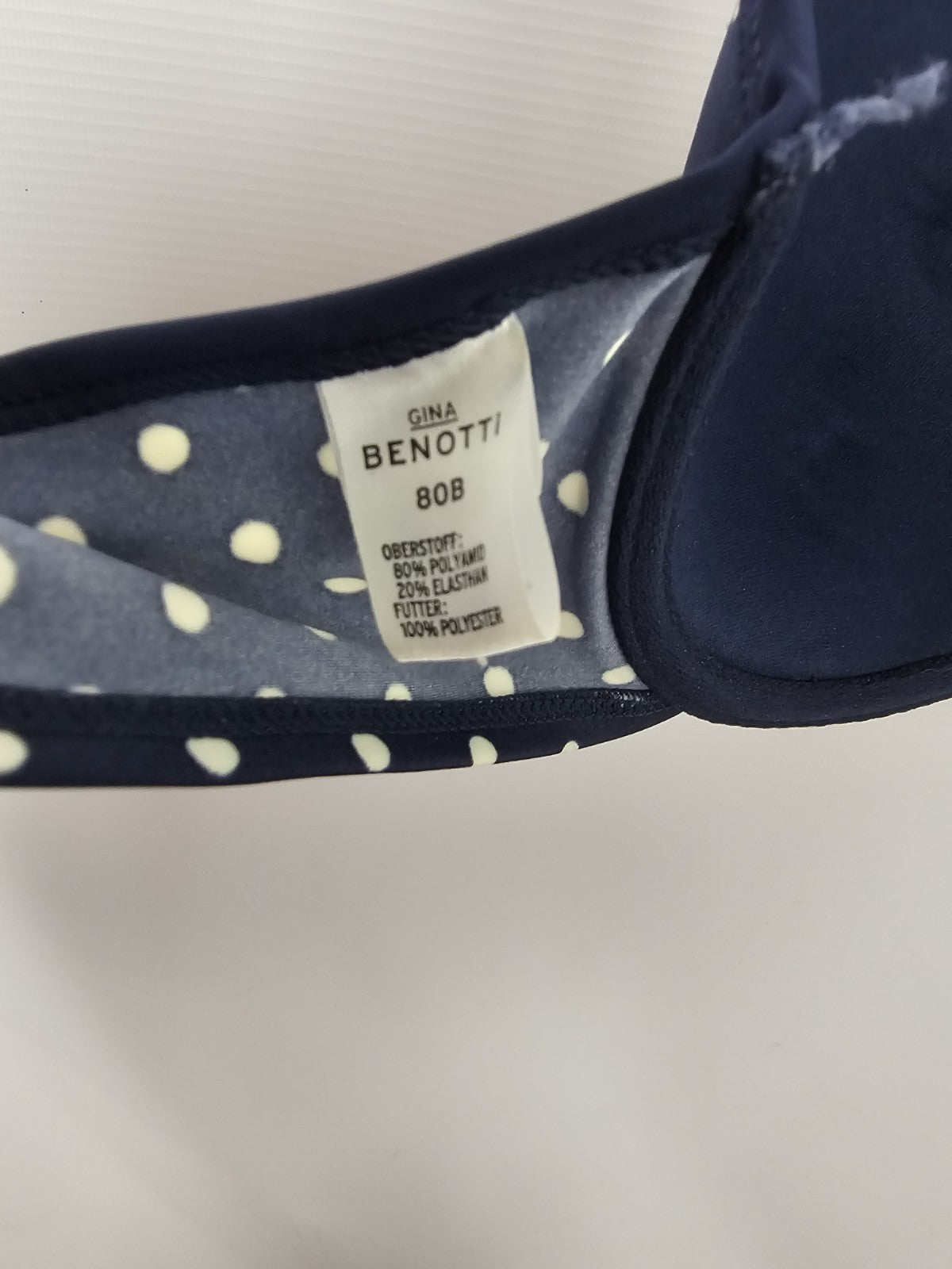 EK8913 Damen Bikini von Benotti. Dunkelblau, Gr. 80B7