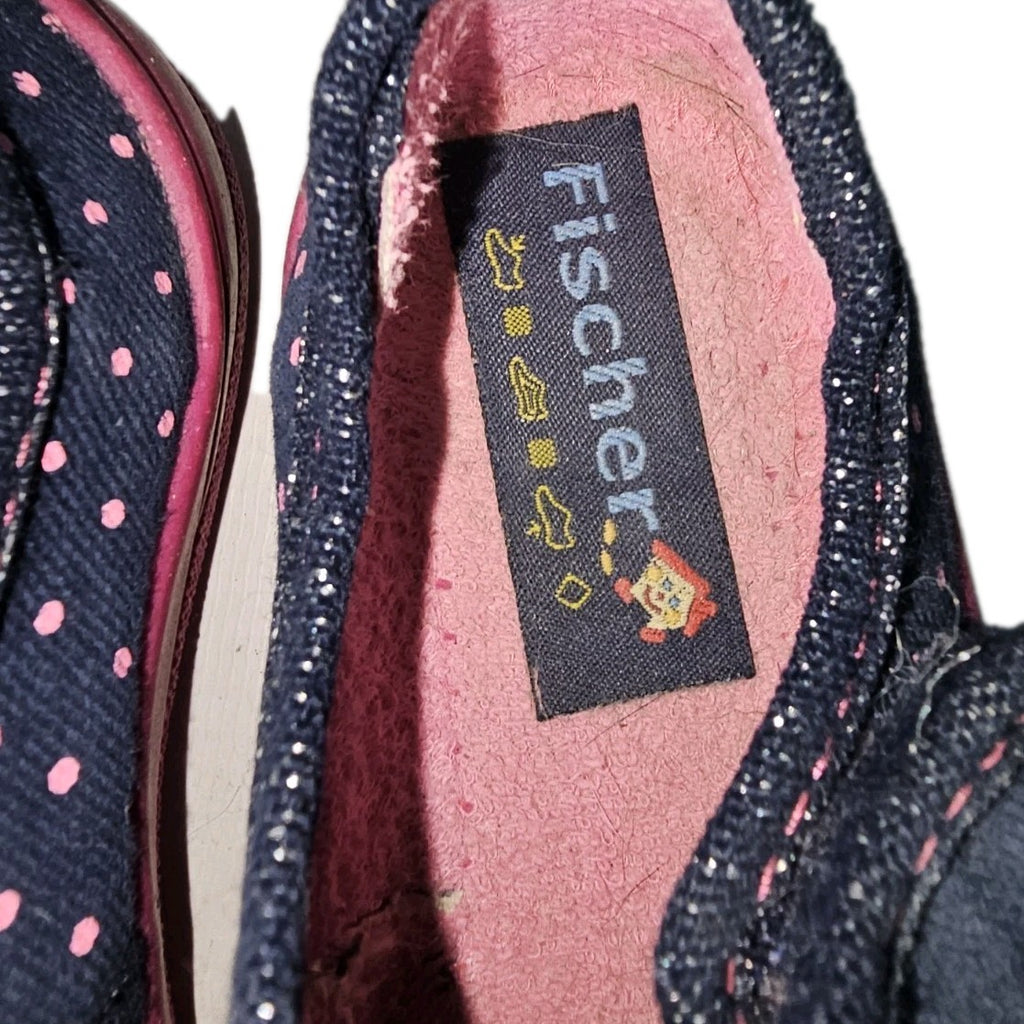 ES899 Mädchen Hausschuhe von Fischer, blau-pink, Gr.262