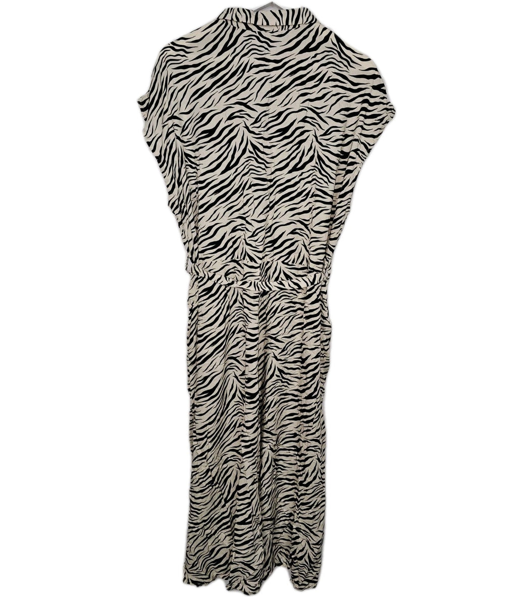 EK8078 Damen Kleid, beige-schwarz, Gr.L (Größentabelle)4