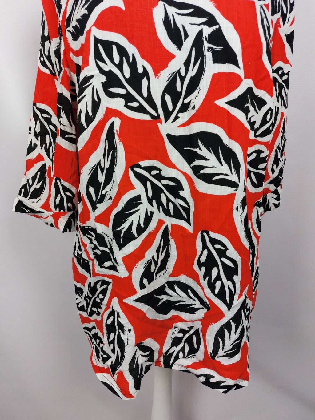 EK3696 Damen Bluse von inco-fashion, rot/weiß/schwarz, Gr. 482