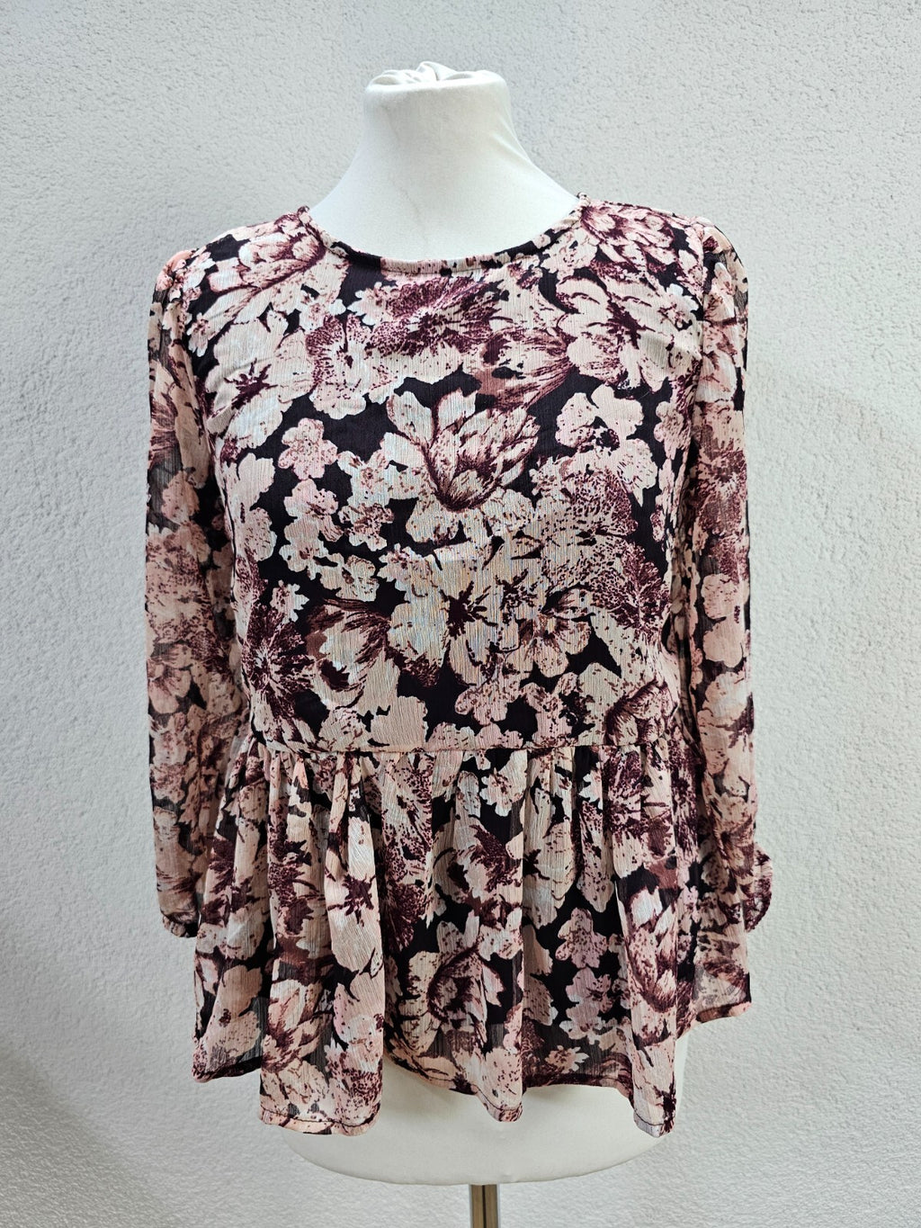 EK5783 Damen Bluse von Only, rosa/bordeaux, Gr. S0