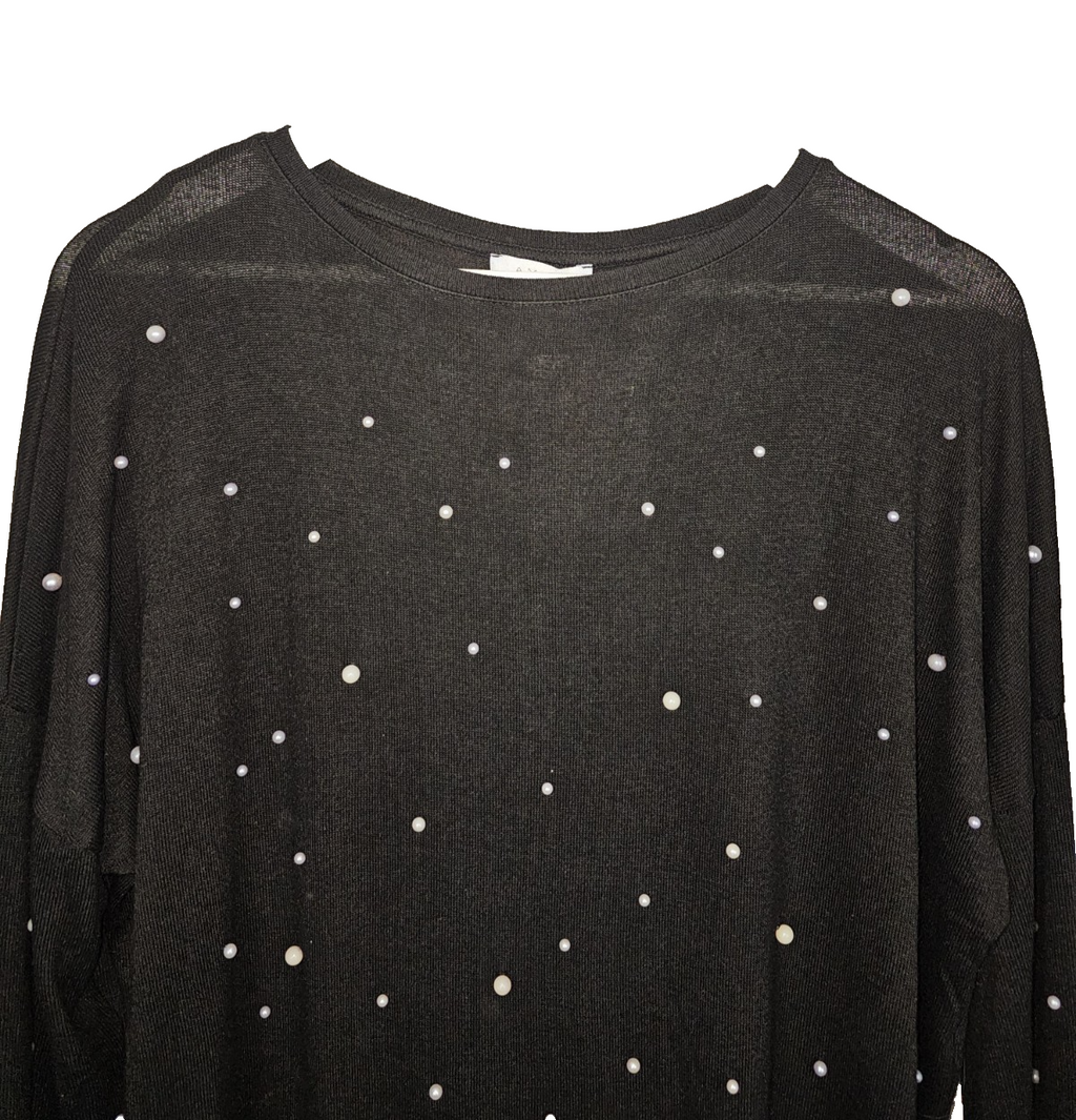 EK7692 Damen Sweatshirt von Amisu, Schwarz, Gr.M1