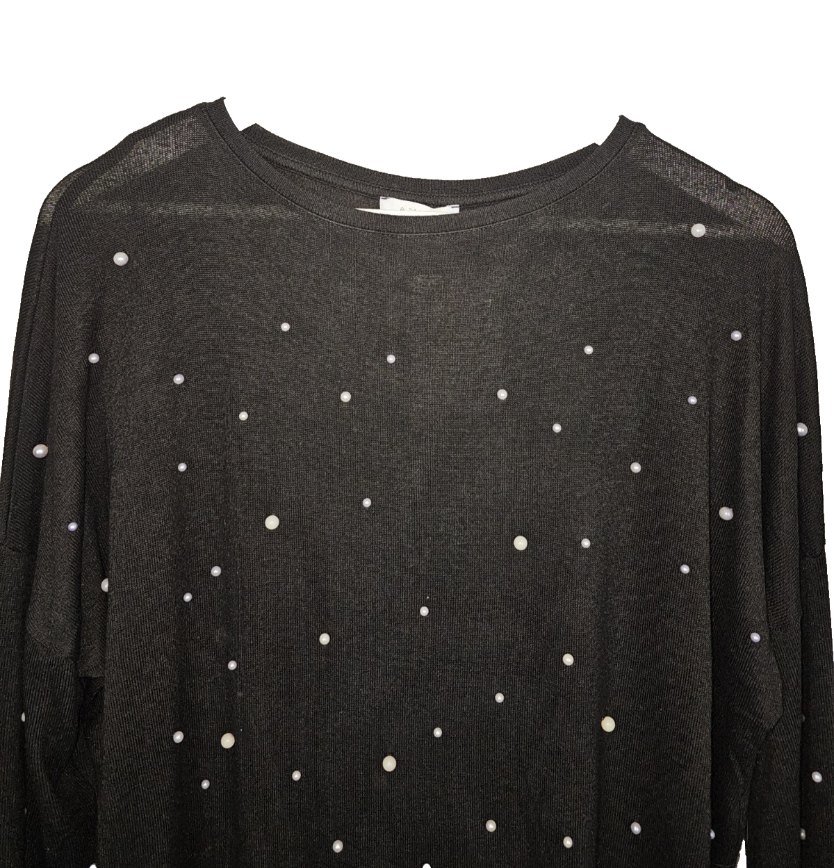 EK7692 Damen Sweatshirt von Amisu, Schwarz, Gr.M1