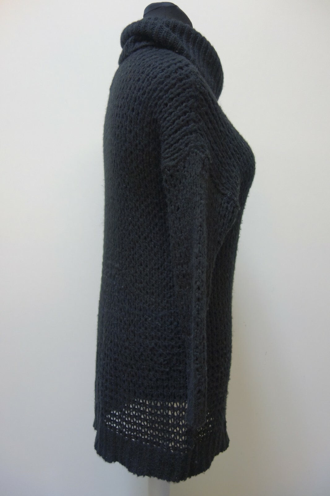 EK0684 Damen Rollkragen Oversize Pullover von Ichi, schwarz, Gr. M3