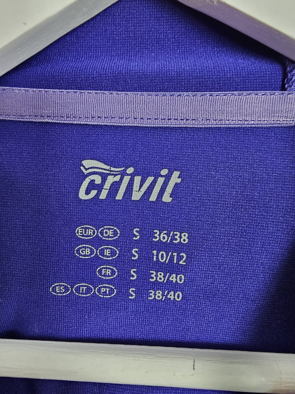 EK8439 Damen Sportshirt von Crivit, blau- grau, Gr.S4