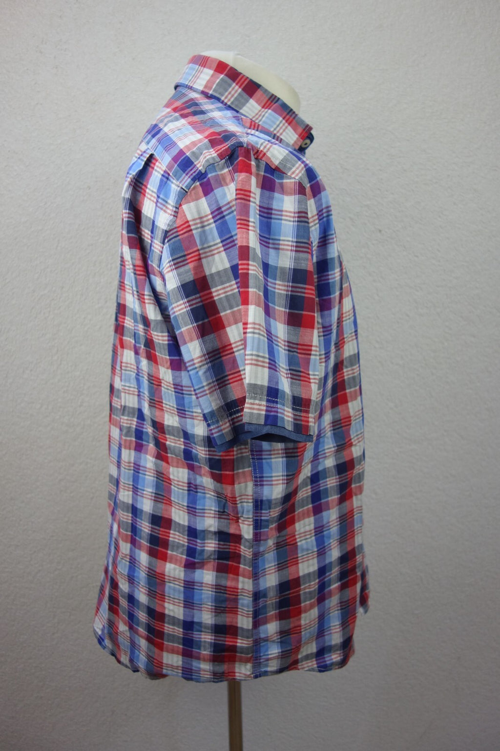 EK4205 Herren Hemd von Brax, kariert rot/blau, Gr. L2