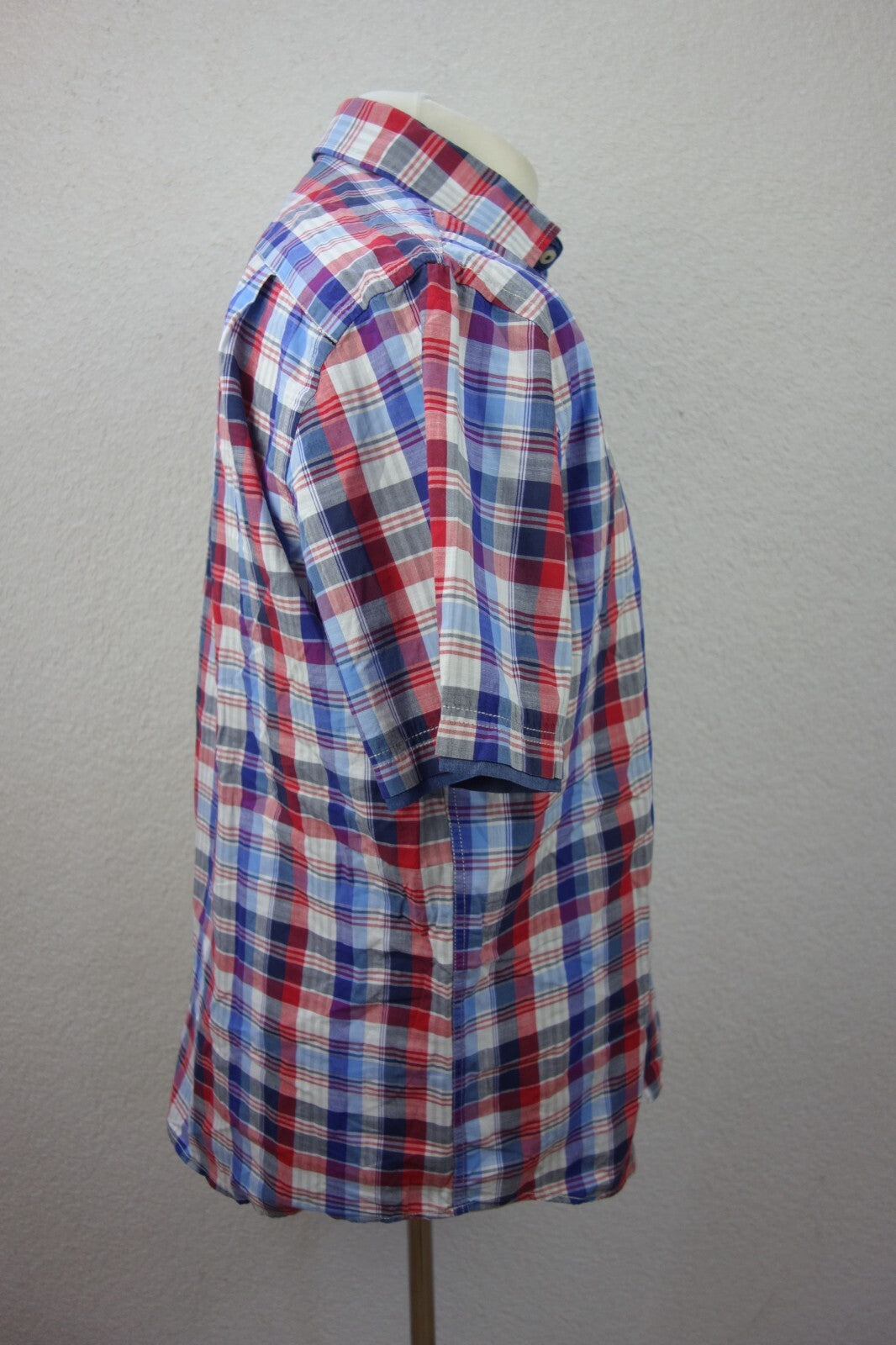 EK4205 Herren Hemd von Brax, kariert rot/blau, Gr. L2