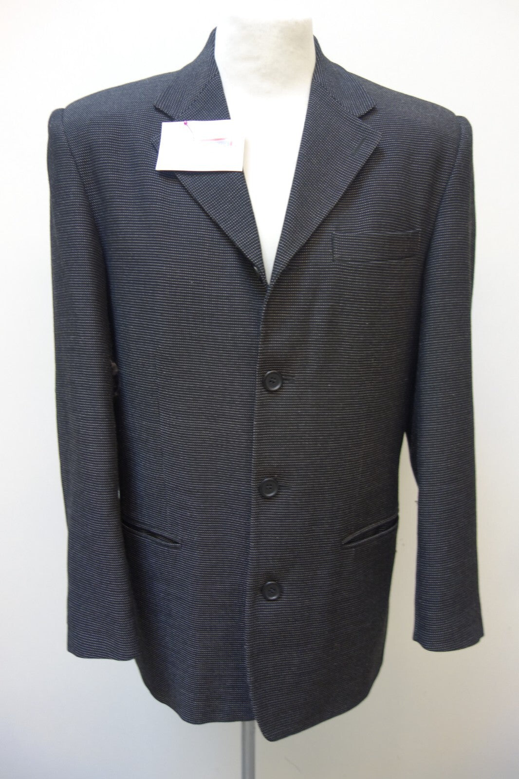 EK3573 Herren Anzug von Rian Rucci, schwarz mit Nadelstreifen, gr. 481
